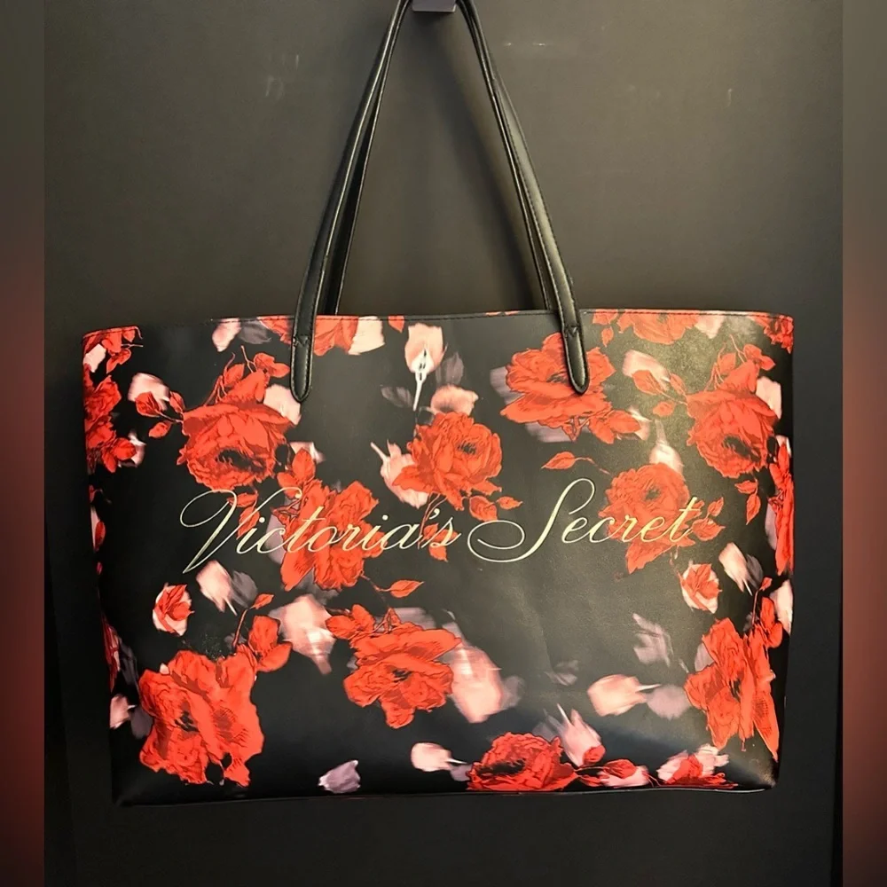 Victorias Secret Limited Edition 2019 Large Red Floral Tote